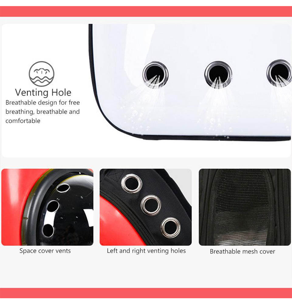 Cat Dog Carrier & Travel Backpack Astronaut Capsule Carrier Pet Carrier Portable Breathable Cute Solid - Image 4