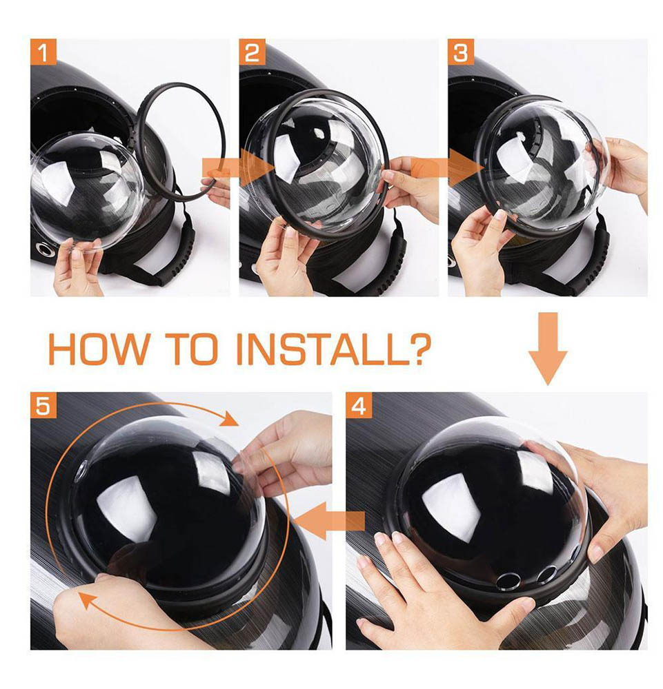 Cat Dog Carrier & Travel Backpack Astronaut Capsule Carrier Pet Carrier Portable Breathable Cute Solid - Image 5