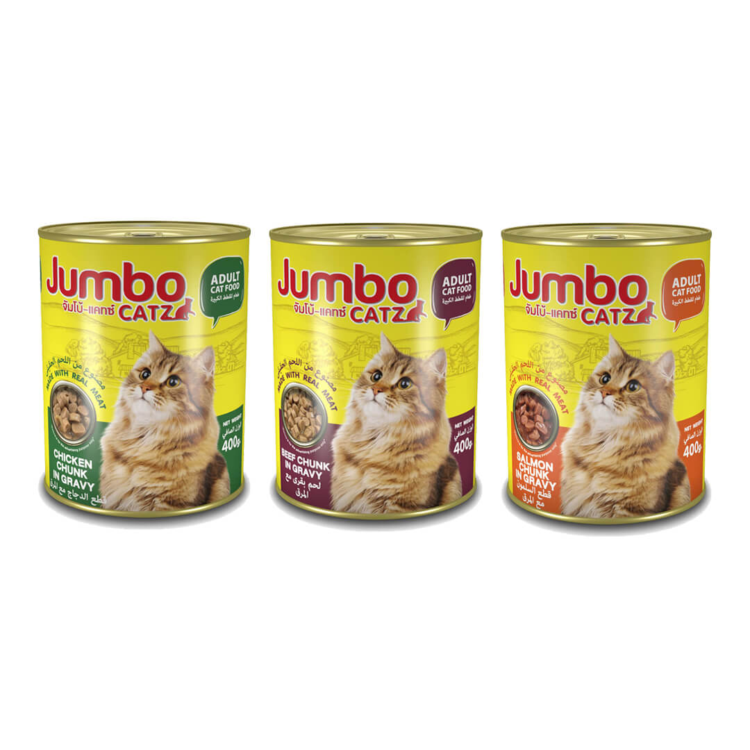 JUMBO Catz Canned Chunk in Gravy 400g